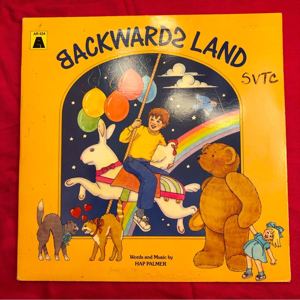 Backwards Land By Hap Palmer Vinyl Record LP 1987 Children's Educational